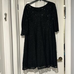 Black evening dress